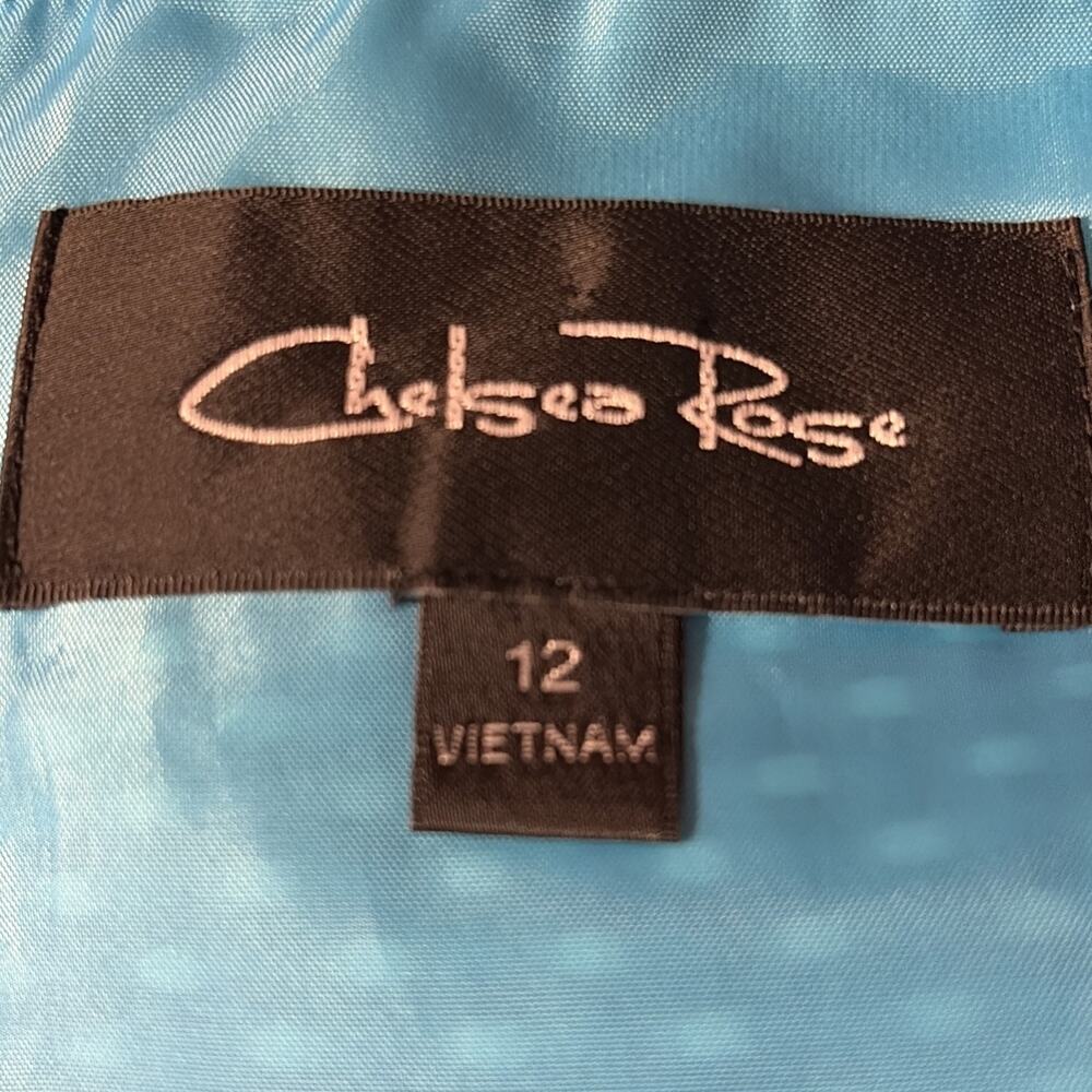 Chelsea Rose Women's Dress Size 12 Blue/White - Picture 6 of 7